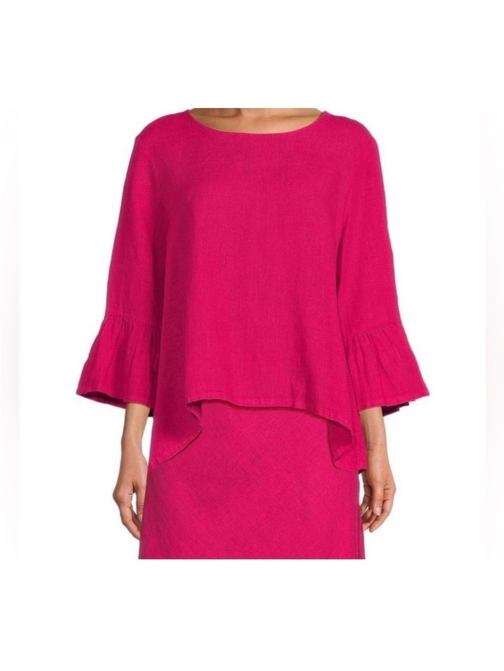 Bryn Walker Fran‎ Top Pink Linen Size XS